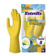 GUANTES DOMESTICOS ESTRELLA N:8 - 1/2